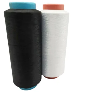 100 Polyester DTY White 450D Filament Black Twisted High Stretch Polyester Dyed Polyester Yarn for Textile