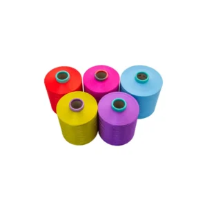 100% Polyester DTY Yarn 300D 96F Eco-Friendly High Tenacity for Sewing Wall Fabric Embroidery & Dyeing Use