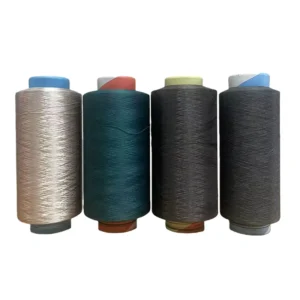 100% Polyester Dope Dyed 150/48 GRS Recycled Filament DTY Yarn High Fastness Anti Pilling Sustainable for Knitting