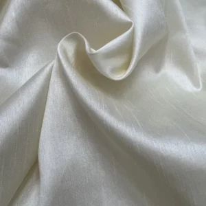 100% Polyester Dupioni Taffeta Fabric Anti Ill Lightweight Silk Like Fabric Slub Style for Garments Gowns Accessories Curtain