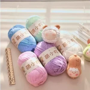 100% Polyester Dyed Anti Bacteria Eco Friendly Crochet Yarn for Hand Knitting and Weaving