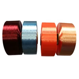 100% Polyester FDY Yarn 50D 600D Dope Dyed High Tenacity Eco Friendly Anti Pilling for Weaving Knitting