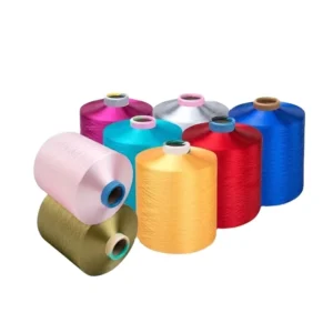 100% Polyester Factory Stock Yarn DTY For Knitting Sewing Embroidery Bright Filament Dyed Eco-Friendly Recycled