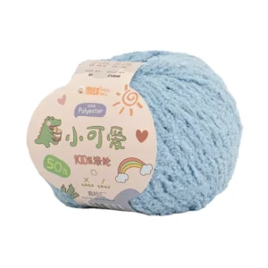 100% Polyester Fancy Yarn Space Dyed Semi Face Velvet for Knitting Weaving High Tenacity Colour Coordinated