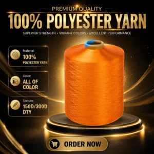 100% Polyester Filament Yarn 150D/300D TBR NIM DTY Bright for Knitting by Dope Dyed From China