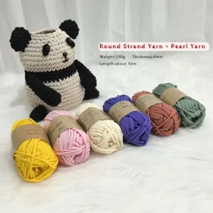 100% Polyester Hand Knitting T Shirt Yarn 100g Fancy Feather with Dyed Pattern Premium Knitting Yarn for Shirts