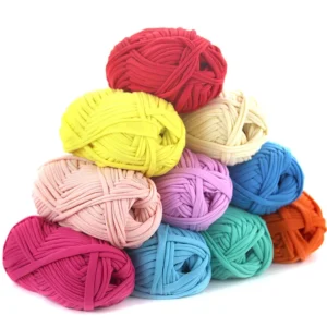 100% Polyester High Quality 100g Ball Yarn for Crochet Solid Colors Shirt 100% Polyester Yarn