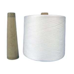 100% Polyester High Tenacity Raw 32s Ring Spun Core Spun Raw Yarn