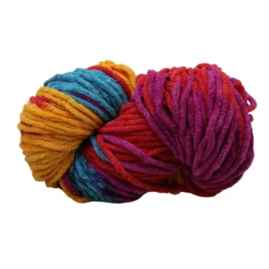 100% Polyester Matte Chenille Wool Yarn Ball Hand Knitting Doll Pendant Crochet Yarn Threads Dyed Pattern