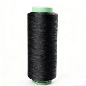 100% Polyester Raw High Tenacity Customized DTY Dope Dyed Black Yarn AA Grade From China for Textile Fabric