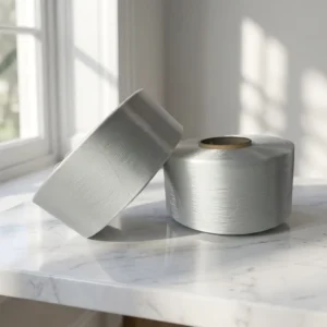 100% Polyester Recycled FDY Filament Fancy Yarn 40D 72F Dtex 43 Knitting Weaving Raw White Semi Dull Anti Bacteria