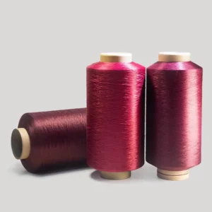 100% Polyester Red Series DTY 150D 600D Monofilament Yarn for Weaving
