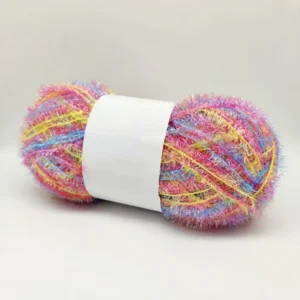 100% Polyester Shiny Yarn Glitter Fancy Feather Yarn for Knitting Sweater Blended Yarn for Crochet
