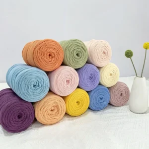 100% Polyester T-Shirt Yarn Crochet Tassel Moderate Elasticity for Hand-Woven Bag Carpet Storage Other Craft Projects