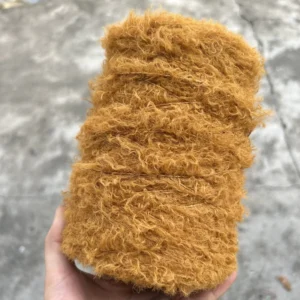 100% Polyester Teddy Velvet Yarn 3.5NM 1 Dyed Fancy Style for Garment Knit Sweaters and Doll Toys