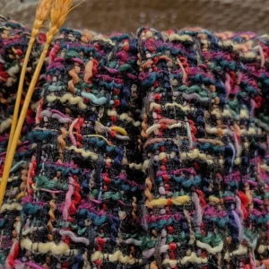 100% Polyester Winter Blend Tweed Yarn Dyed Woven Fabric in Stock