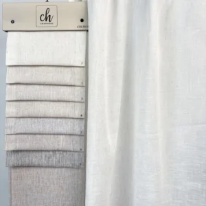 100% Polyester Woven Sheer Fabric Natural Rough Texture Anti-Pill Heavyweight Light Filtering Privacy Curtain for Home