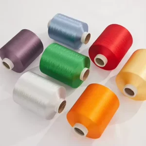 100% Polyester Yarn Dope Dyed Yarn Polyester Filament Yarn 300D 96F Polyester Textured Yarn More Than 10000 Colores