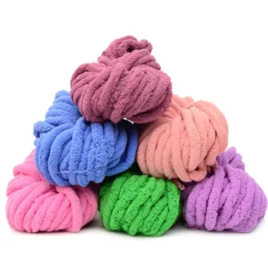 100% Polyester Yarn Giant Super Chunky Chenille Yarn for Hand Crochet Knitting Blanket