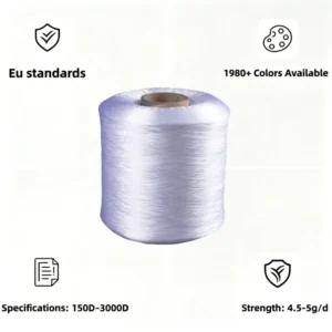 100% Polypropylene FDY Raw Yarn EU Standard Strength 4.5 5.0g d for Outdoor Equipment Strapping Bands