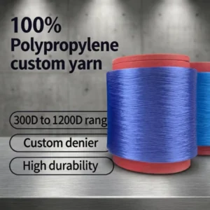 100% Polypropylene Hollow Yarn 900D Denier 48F 72F 96F 144F Yarn Count Standard Strength FDY OE Raw Knitted Textile