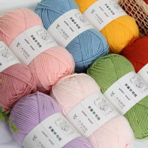 100% Pure Acrylic Blended Knitting Yarn Fancy Crochet DIY Yarns for Weaving and Knitting Crocheting Applications