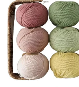 100% Pure Cotton Yarn 10ply 50g Mercerized Knitting Cotton Yarn for Baby Knitting Crochet