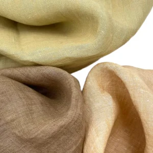 100% Pure Linen Eco-Friendly Plain Yarn-Dyed Woven Fabric for Spring Summer Breathable Cool Home Textiles In-Stock