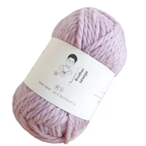 100% Pure Wool Woolen Yarn 7S Hand Knitting for Sweaters Scarves Coats 5mm Thick