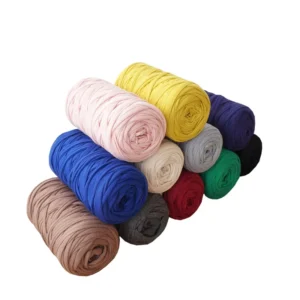 100% Recycled Cotton T-shirt Yarn Random Color Accept Custom Packaging