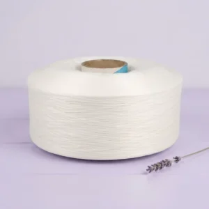 100% Recycled GRS Certified Polyester FDY Raw White 200D/96F Yarn for Sports Equipment