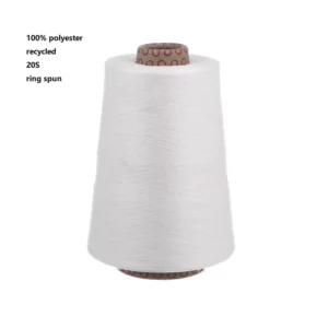 100% Recycled Polyester 20S Ring Spun Yarn Low Prices Yarn