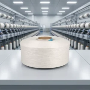 100% Recycled Polyester FDY Raw White 140D/36F Yarn with OEKO Certificate