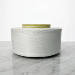 100% Recycled Polyester FDY Yarn From Plastic Bottle With GRS Certification Semi-dull 30D/12F Raw White