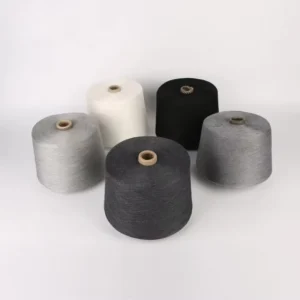 100% Recycled Polyester Ring Spun Yarn China for Socks Jeans Scarfs 21s 30s 40s High Tenacity Raw GRS Certified Kangda