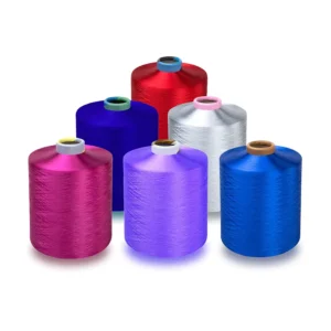100% Textured Polyester Filament Dope Dyed Yarn DTY 150d 2 S+Z Twist SD HIM Intermingled for Jacquard Weaving Looms