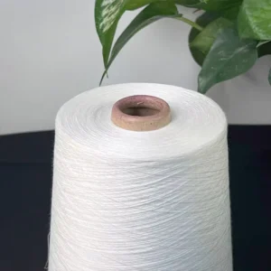 100% Viscose Core Spun Yarn Raw Color 40/1 Count Anti Bacteria Eco Friendly for Embroidery Use