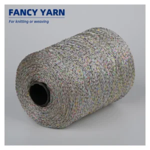 1000KG MOQ Dense Beaded Yarn Colorful Sparkling Textured for Crochet Embroidery OEM ODM Fancy Yarn