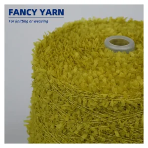 1000KG MOQ Textured Decorative Paper Butterfly Fancy Yarn for Knitting Weaving