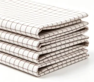 100%cotton Woven Yarn Dyed Plain Fabric New Design High Quality for Shirt Customized White Bianco Coffee Check Dobby
