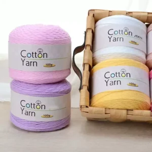 100g 100% Organic Cotton Yarn Dyed for Hand