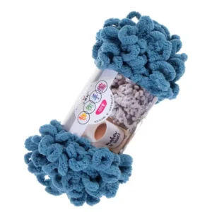 100g 7m Long Finger Loop Yarn 100% Polyester High Strength Dyed Fancy Style 7s 1 Count Evenness