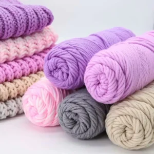 100g 8ply Handmade Acrylic Blended Tufting Gun Yarn Colorful Dyed Hand Knitting Crocheting Scarves DIY Yarn