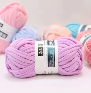 100g Blended Fancy Yarn for Weaving Knitting Handbag Crochet Recycled 100% Polyester T shirt Yarn