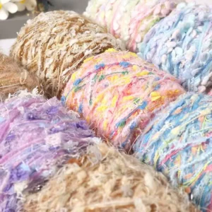 100g Blended Hand Knitted Yarn with Dyed Pattern Ring Spun