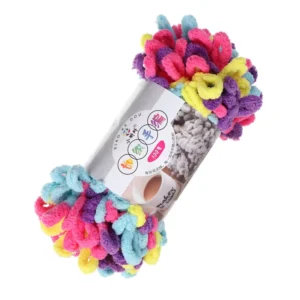 100g Chunky Chenille Finger Loop Yarn for Hand Weaving and Knitting