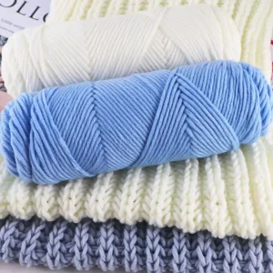 100g Cotton Acrylic Blend Fancy Yarn 8 Ply Crochet Thread 2.5mm Diameter Anti Pilling Soft Feeling Hand Knitting OE