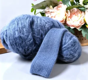 100g Eco-Friendly High Tenacity Polyester Acrylic Blended Brushed Yarn for Hand Knitting Sewing