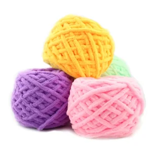 100g Hand Knit Crochet Baby Polyester Chunky Knit Chenille Yarn