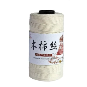 100g Hollow Cotton Round Yarn High Toughness Polyester Cord Yarn for Crocheting Handbags Sun Hats DIY Hand Knitting Cord Yarn